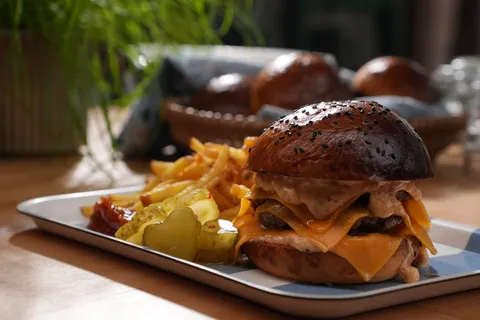 Domácí smash burger